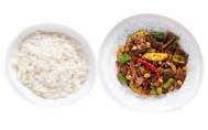 Spict Beef with Mushroom