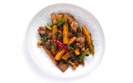 Beef with Crispy Eggplant