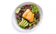 Kinoa Salad with Salmon