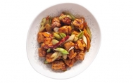Spicy Chicken with leek.