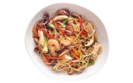 Seafood yakisoba noodle.